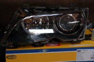 A headlamp with a brand new lens.